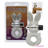 Wibrujący pierścień - króliczek - Vibrating Cockring - 11cm