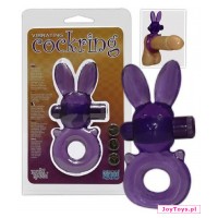 Wibrujący pierścień - króliczek - Vibrating Cockring - 11cm