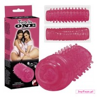 Masturbator nasadka na palec Two in One - 14,5cm
