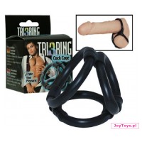 Potrójny pierścień Tri ring Cock cage - 4cm