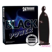 Prezerwatywy Secura Black Power Pack - 24szt.