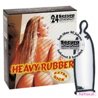 Prezerwatywy Secura Heavy Rubber - 24 - przezroczysty