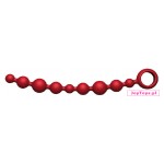 Joyballs anal Wave - long, czerwone dł. 29,8cm.