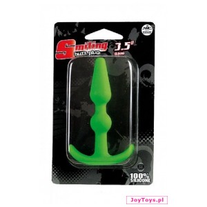 Wtyczka analna Smiling Butt Plug - masażer prostaty  - 9 - zielony