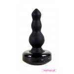 Wibrujący, czarny korek analny Flexi Head ButtPlug - około 11,4 cm.