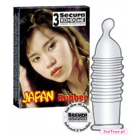 Prezerwatywy Secura Japan Rubber - 3 - przezroczysty