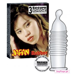 Prezerwatywy Secura Japan Rubber - 3 - przezroczysty