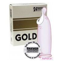 Prezerwatywy Secura Gold Super nawilżone - 24szt.