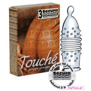 Prezerwatywy Secura Touche - 3 - przezroczysty