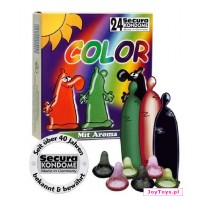 Prezerwatywy Secura Colour Pack - 24 - mix