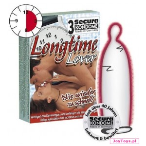 Prezerwatywy Secura Longtime Lover - 3 - przezroczysty