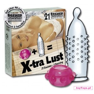 Prezerwatywy Secura X-Lust + pierścień