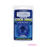 Doc Johnson TitanMen Cock Ring Stretch blau 25mm
				