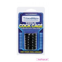Pierścień - nasadka TitanMen Cock Cage Stretch  - 2,5 cm