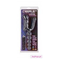 Wtyczka analna Triple Devil z mini wibratorem  - 11cm