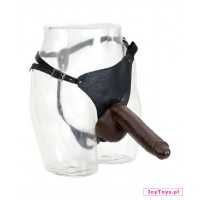 Brązowe dildo na uprzęży Doc Johnson Mr. Marcus Vac-U-Lock Cock ca. 23cm - cm