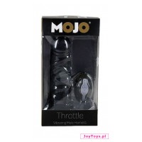 Czarny wibrator na uprzęży - Mojo Throttle - 16,5cm