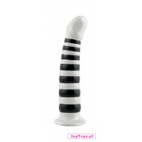 Ceramix No.6 dildo ze zbiornikiem na wodę w paski - 21cm