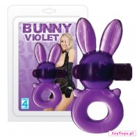 Wibrujący pierścień Bunny Violet - UNIW.cm