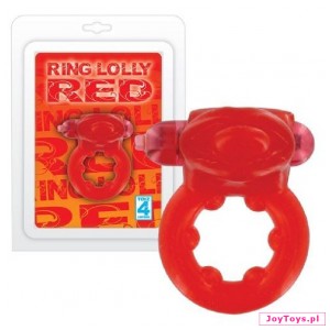 Pierścień - Ring Lolly Red