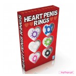 Komplet Ringów - Heart Penis Ring.