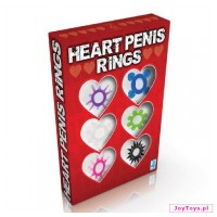 Komplet Ringów - Heart Penis Ring - UNIW.
