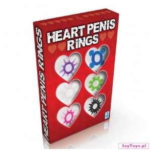 Komplet Ringów - Heart Penis Ring