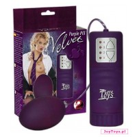 Purpurowe wibrujące jajko Velvet Purple Pill - 5,5cm