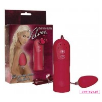 Wibrujące jajko Velvet Red Mini-Bullet - 3,5cm