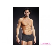 Szorty męskie szare w paseczki - bokserki - S/M