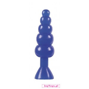 Korek analny Bendable Butt Rattler - 20,3 - niebieski