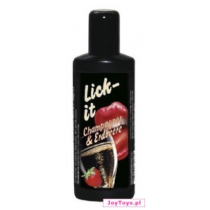 Lick-it Truskawka i szampan lubrykant