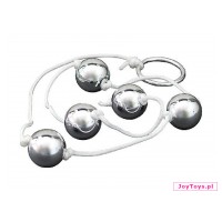 Srebrne kuleczki analne, 5 sztuk - 