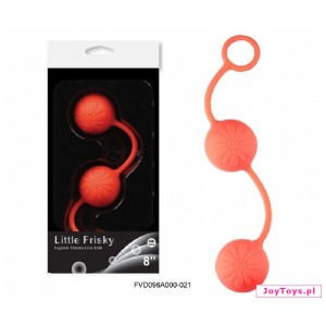 Kulki Little Frisky Love Balls - floral - 3,5 - pomarańczowy