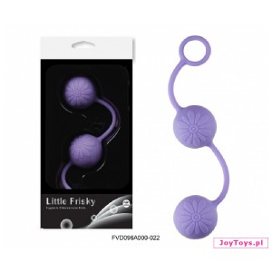 Kulki Little Frisky Love Balls - floral - 3,5 - fioletowy