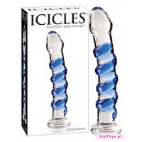 Szklane dildo Icicles No. 5 - 17,8cm