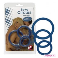 Zestaw 3 pierścieni Sexy Circles - 3szt.