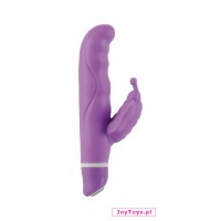 Wibrator Vibe Therapy Monarch, Fioletowy/Różowy - 15cm