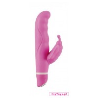Wibrator Vibe Therapy Monarch, Fioletowy/Różowy - 15cm